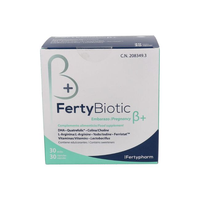 Fertypharm Fertybiotic Embarazo/Pregnancy ß+, 30 unidades